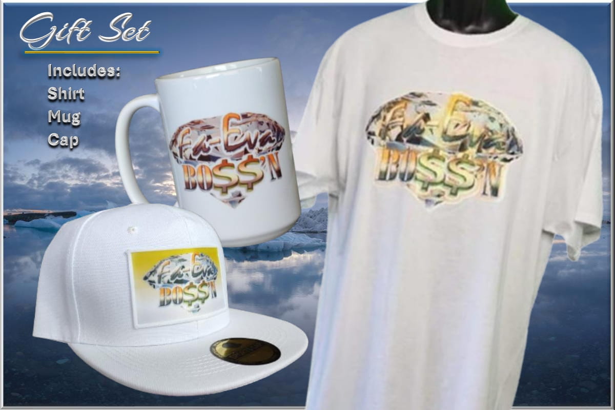 Fa-Eva Boss'n Gift Set - White www.justsaynpromos.com