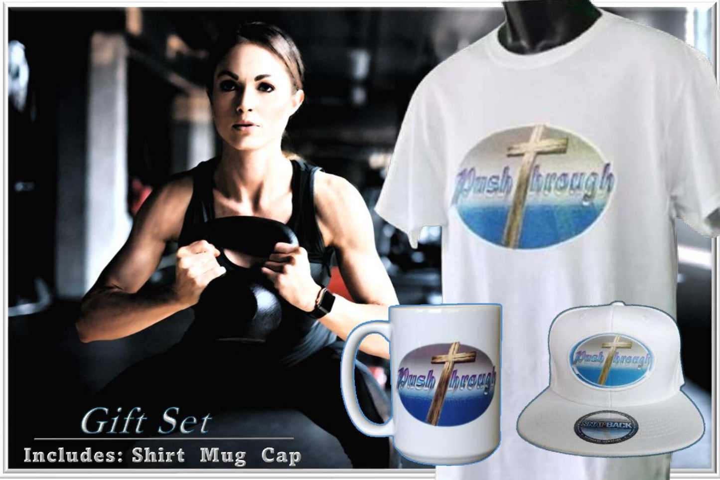 Push Through Gift Set - White www.justsaynpromos.com