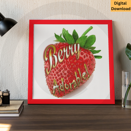 Berry Adorable! Digital Wall Art