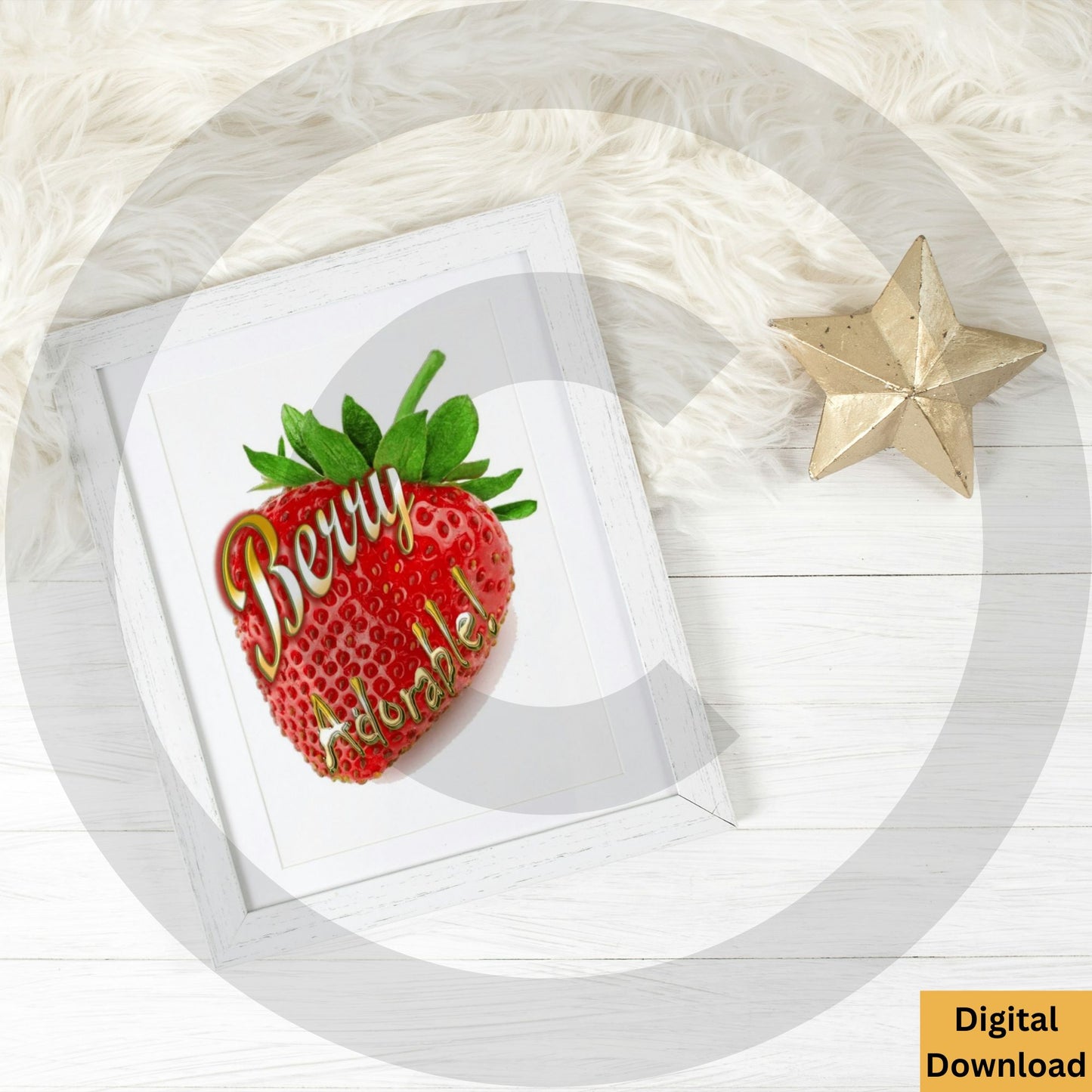 Berry Adorable! Digital Wall Art