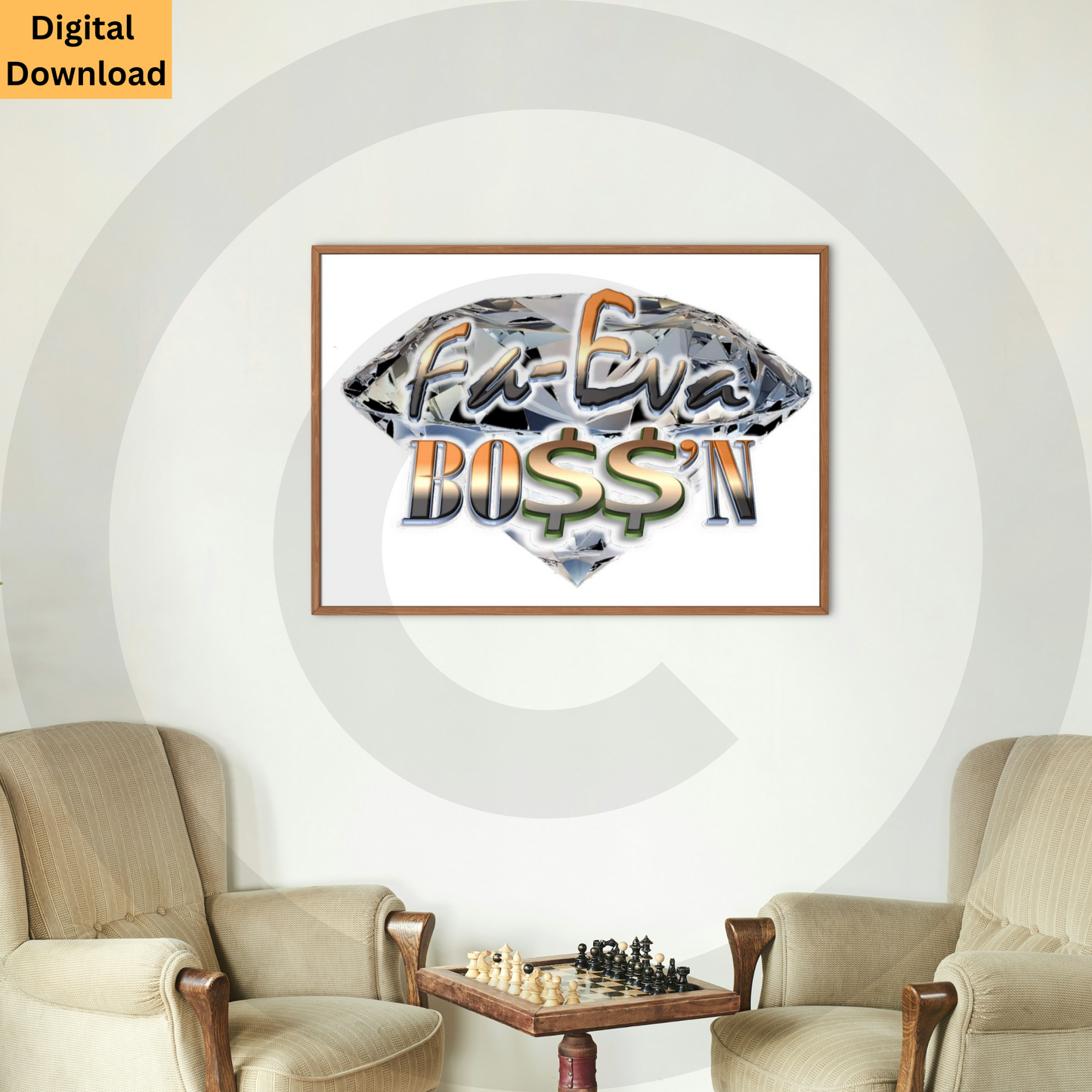 Boss'n Digital Wall Art Set of 2