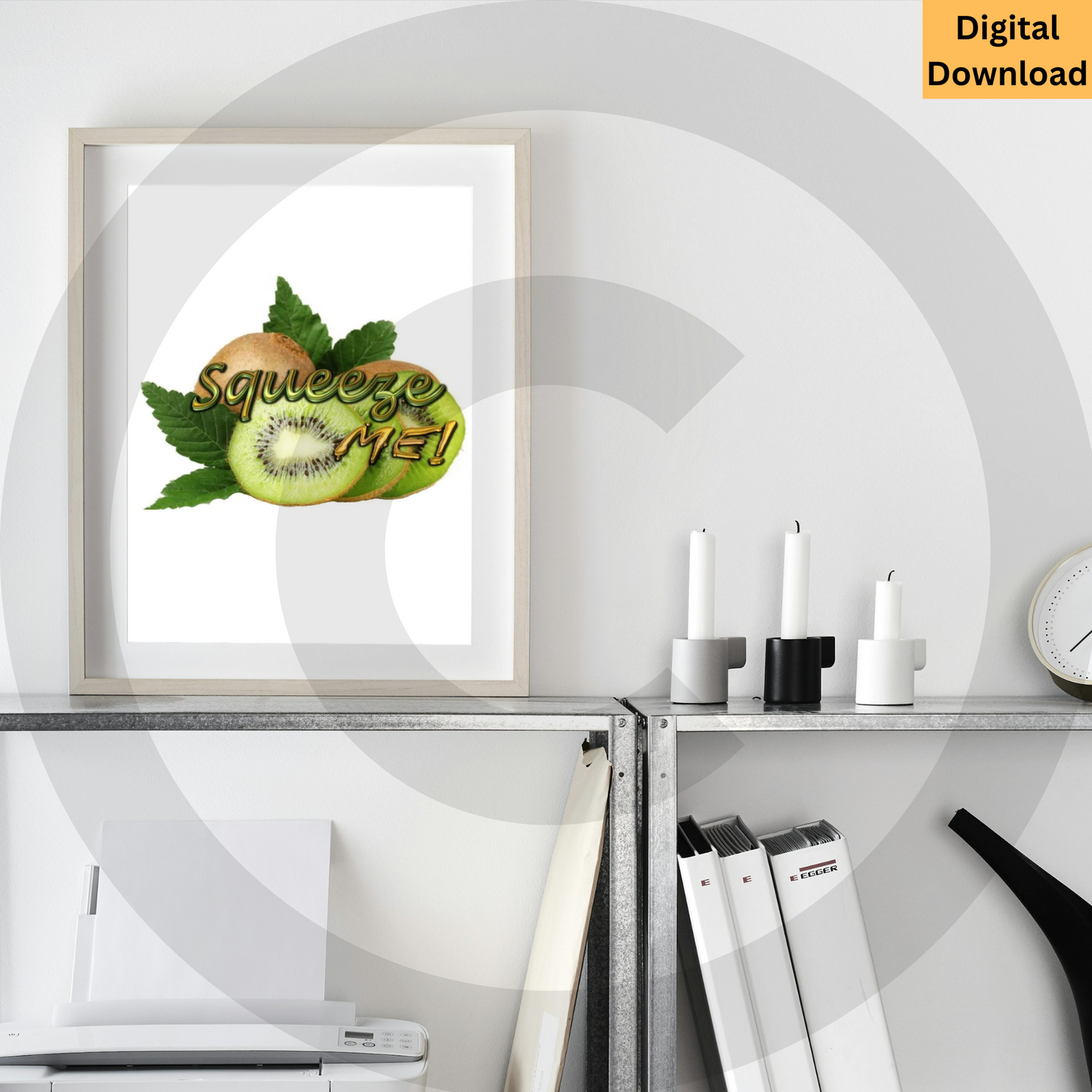 Fruit Digital Wall Art Set of 4