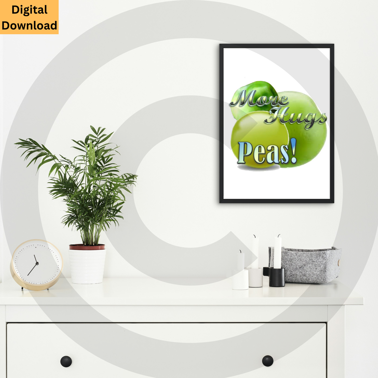 Fruit Digital Wall Art Set of 4