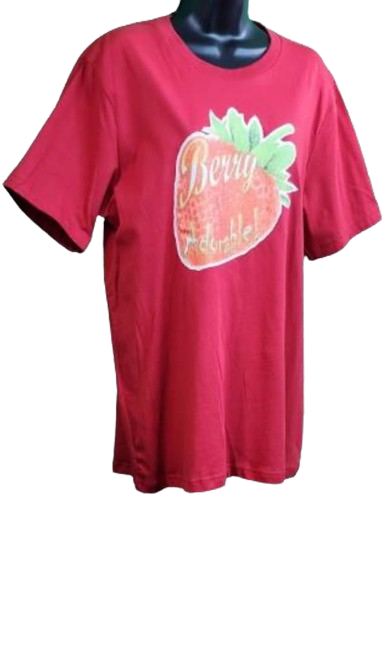 Berry Adorable! Adult Unisex Graphic Tee - Large - Red