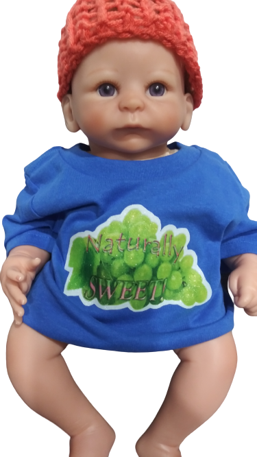 Naturally Sweet! Green Grapes Toddler Shirt Blue